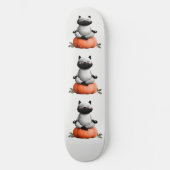 Halloween kat op pompoen ontwerp persoonlijk skateboard (Voorkant)