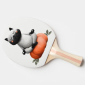Halloween kat op pompoen ontwerp tafeltennisbatje (Zijkant)