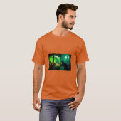 Halloween kat op zoek naar klauw machine T-shirt (Voorkant volledig)