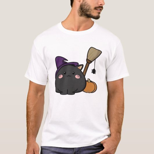 Halloween Kat Oversized T-shirt (Voorkant)