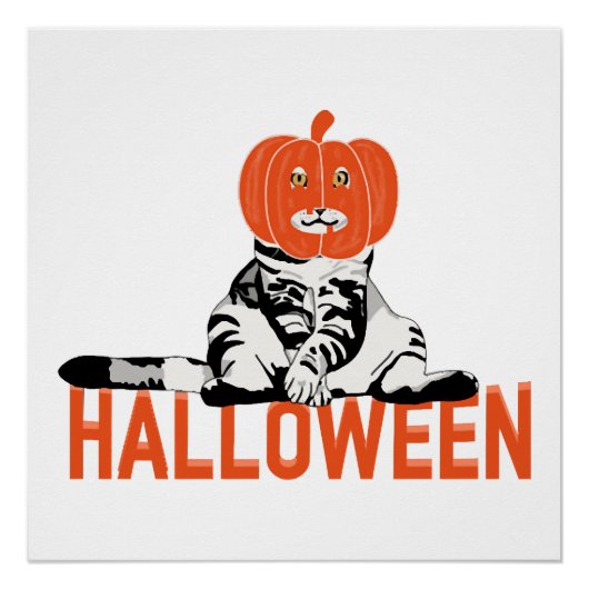 Halloween Kat Perfect Poster (Voorkant)