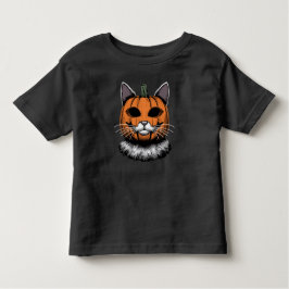 Halloween kat, pompoen gezicht kinder shirts