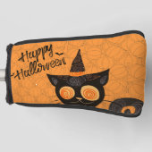 Halloween/kat/pompoen/herfst Golfheadcover (Voorkant)