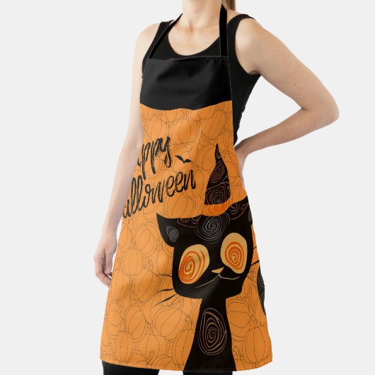 Halloween/kat/pompoen/herfst Schort (Insitu)