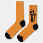 Halloween/kat/pompoen/herfst Sokken (Links)