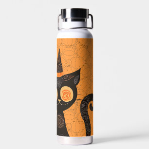 Halloween/kat/pompoen/herfst waterfles