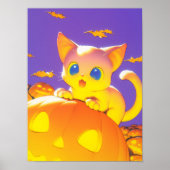 Halloween Kat Poster (Voorkant)