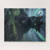 Halloween kat puzzel (Horizontaal)