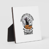 Halloween Kat Quote Griezelen Pompoen Heks Gravure Fotoplaat (Voorkant)