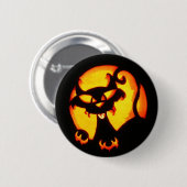 halloween kat ronde button 5,7 cm (Voorkant /achterkant)