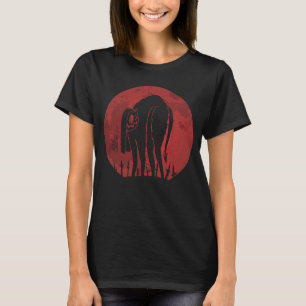 Halloween kat schedel pompoen eng t-shirt