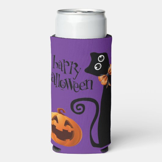 halloween kat seltzer blikjeskoeler (Seltzer Voorkant)