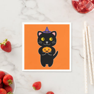 Halloween Kat Servet