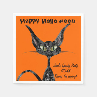 Halloween Kat Servetten