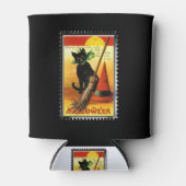 Halloween Kat Sitting Witches Pet Blikjeskoeler (Voorkant)