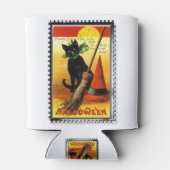 Halloween Kat Sitting Witches Pet Blikjeskoeler (Achterkant)