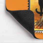 Halloween Kat Sitting Witches Pet Muismat (Hoek)