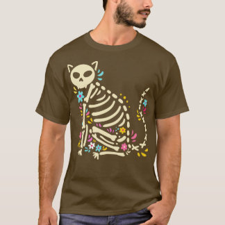 Halloween Kat Skelet 1 T-shirt