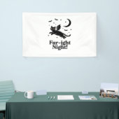 Halloween kat spookachtig en stijlvolle katachtige spandoek (Beurs)