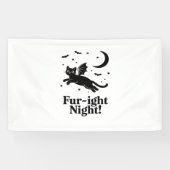 Halloween kat spookachtig en stijlvolle katachtige spandoek (Horizontaal)