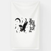 Halloween kat spookachtig en stijlvolle katachtige spandoek (Verticaal)