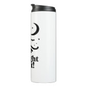 Halloween kat spookachtig en stijlvolle katachtige thermosbeker (Geroteerd rechts)