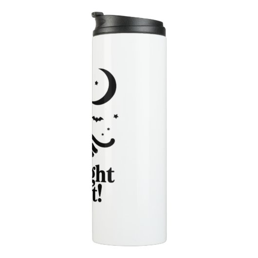 Halloween kat spookachtig en stijlvolle katachtige thermosbeker (Geroteerd rechts)