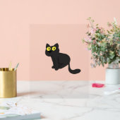 Halloween Kat Spookachtige en Stijlvolle Katachtig Acryl Bord (Huwelijk)