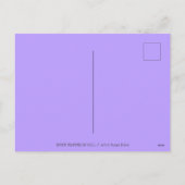 HALLOWEEN KAT SPRINGEN OVER POMPOEN, ZWART & PAARS FEESTDAGENKAART (Achterkant)