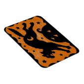 HALLOWEEN KAT SPRINGEN OVER POMPOEN, ZWART & SINAA MAGNEET (Rechterzijde)