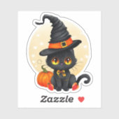 Halloween Kat sticker (Vel)