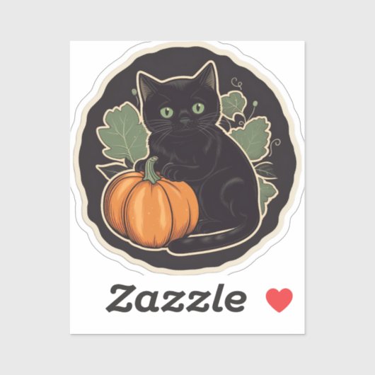  Halloween Kat Sticker (Vel)