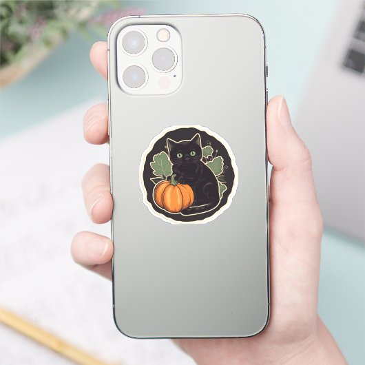  Halloween Kat Sticker (Telefoon)