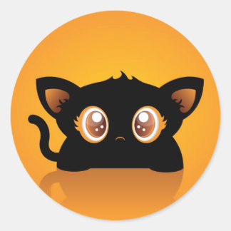 Halloween kat sticker