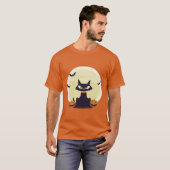 Halloween Kat T-shirt (Voorkant volledig)