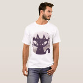 Halloween kat t-shirt (Voorkant volledig)