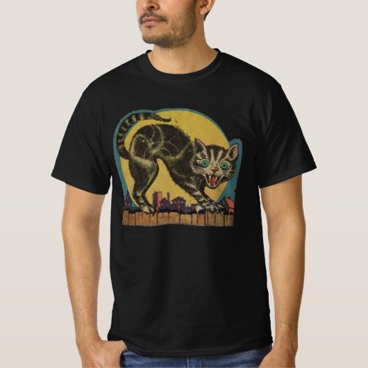 Halloween Kat T-shirt (Voorkant)