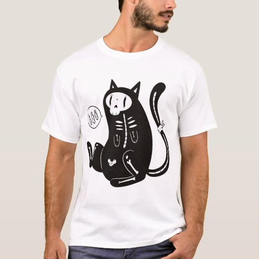 Halloween Kat T-shirt (Voorkant)