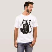 Halloween Kat T-shirt (Voorkant volledig)