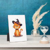 Halloween Kat T-Shirt Kitten Jack O Lantern Kat Fotoplaat (Zijkant)