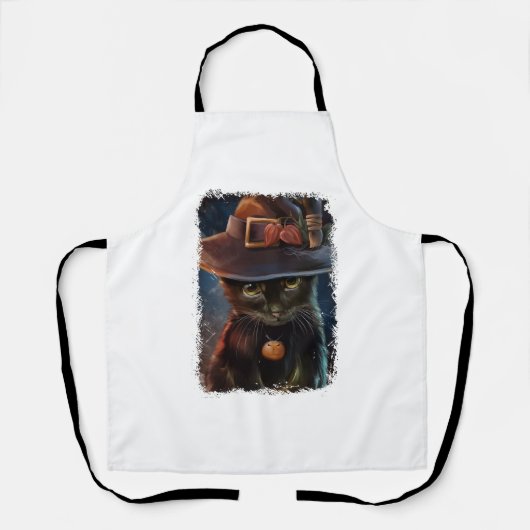 Halloween Kat Tshirt Schort (Voorkant)