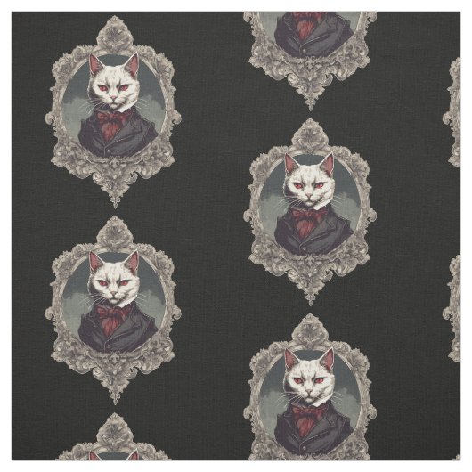 Halloween Kat, Vampier Kat Stof (Swatch)