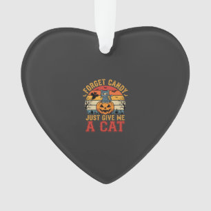 Halloween Kat Vergeet Snoep Geef Me Een Kat_1 Ornament