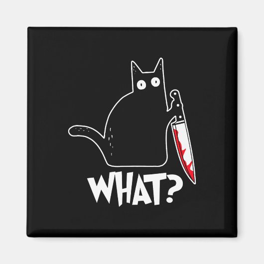 Halloween Kat wat Halloween Kostuum Magneet (Voorkant)