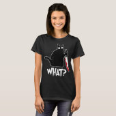 Halloween Kat wat T-shirt (Voorkant volledig)