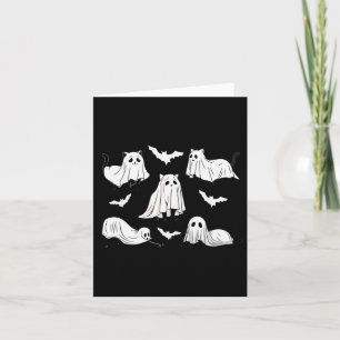 Halloween kat zwarte kat Halloween enge kat boos Kaart