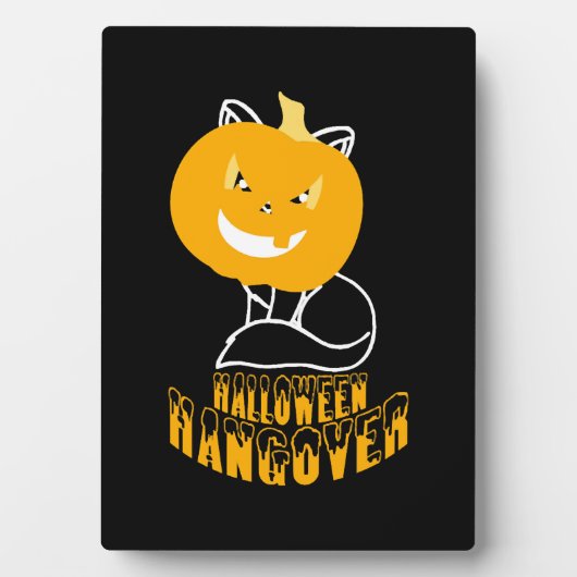 Halloween Kater Fotoplaat (voorkant)