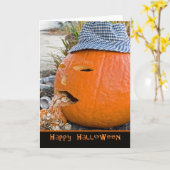 Halloween Kater Kaart (Gele Bloem)