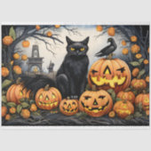 Halloween Katten 3 Decoupage Papier (Voorkant)