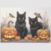 Halloween Katten 4 Decoupage Papier (Voorkant)